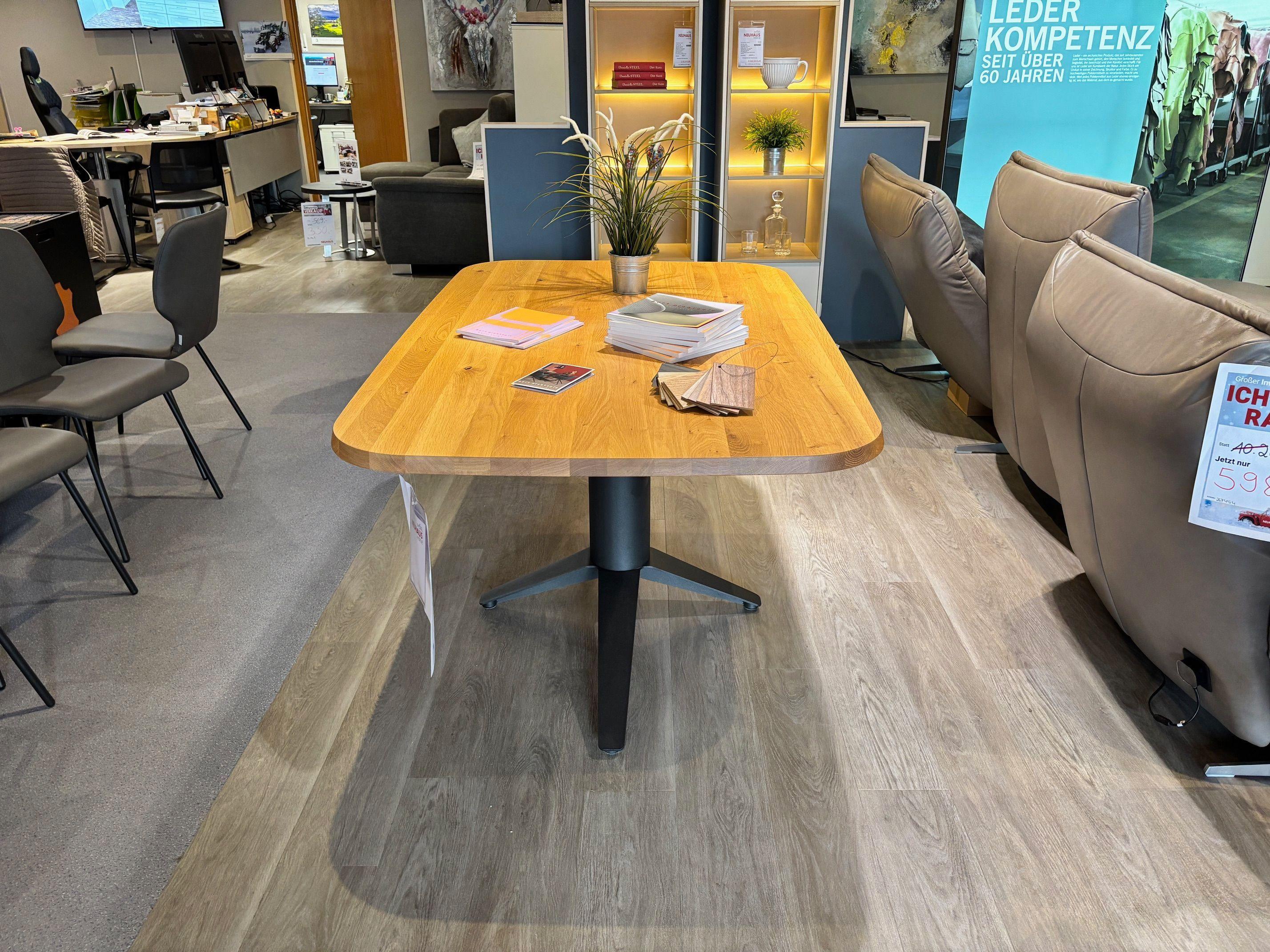 Holz Tisch "Carve" leichte Bootsform.