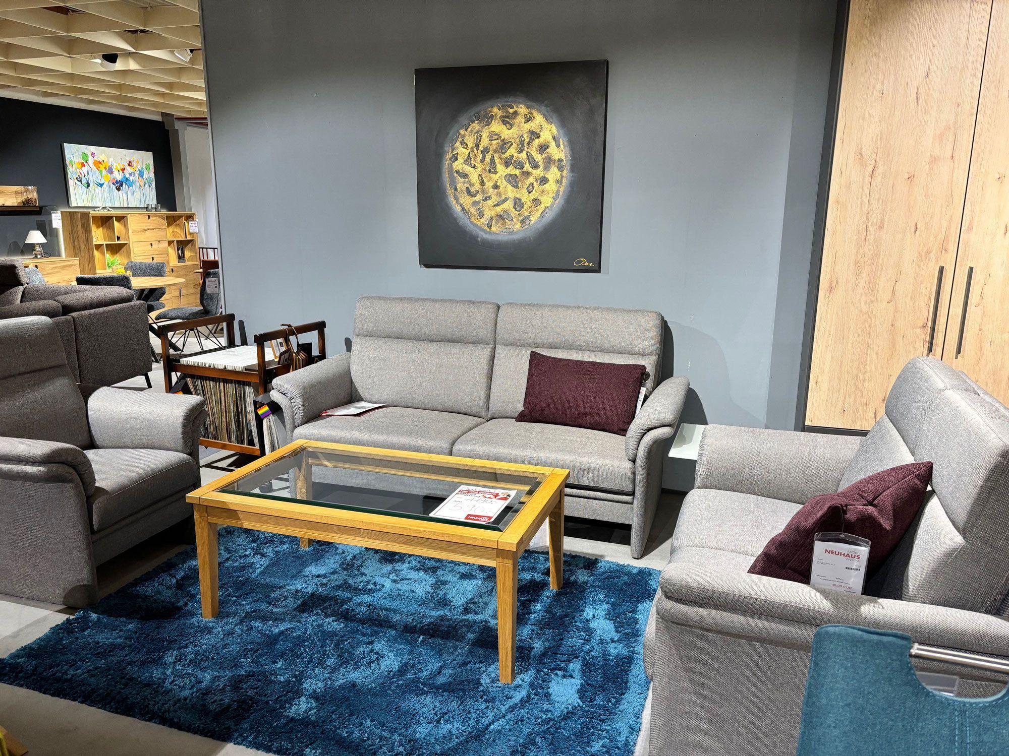 Hochlehngarnitur „Cortina 690" Stoff: 189/119 Z Verano.